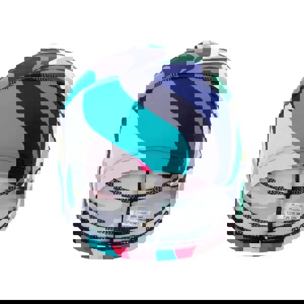 Multi-colored Fashy fabric swim cap for long hair with mesh back