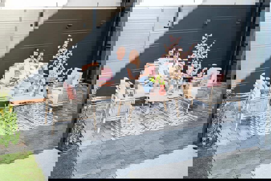 Garden Impressions Decala Light Oak Effect - Lounge Sofa Suite