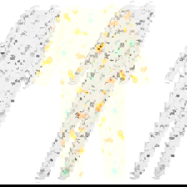 Mini Cuddles Baby Unisex 2pk Animal Printed Sleepsuits, Multicolour