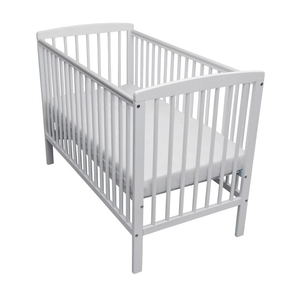 Kinder Valley Sydney Cot White with Spring Mattress