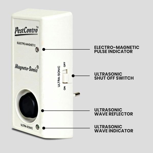Lentek Ultrasonic Pest Repeller Electronic Rodent & Insect Control Plug-in Device for Home