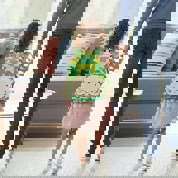 Anykidz Anypack 3D Green Turtle School Backpack Cute Animal With Cartoon Designs Children Toddler Plush Bag For Baby Girls and Boys