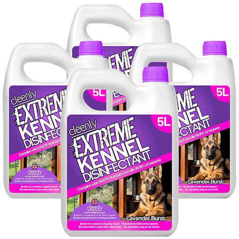 Cleenly Extreme Kennel Disinfectant, Deodoriser, and Cleaner (20L) - Lavender Fragrance