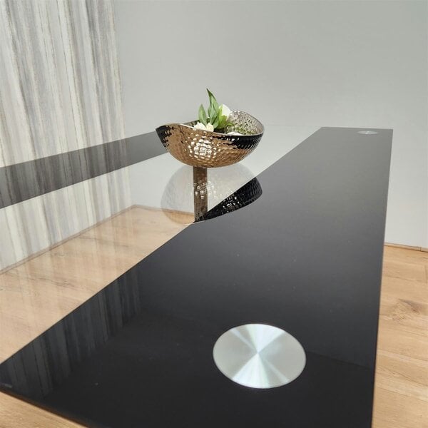 Kosy Koala Dining Table Clear Glass Kitchen Place for 6 Seats, Dining Table Only (Clear H 75 x L 140 x W 80 cm)