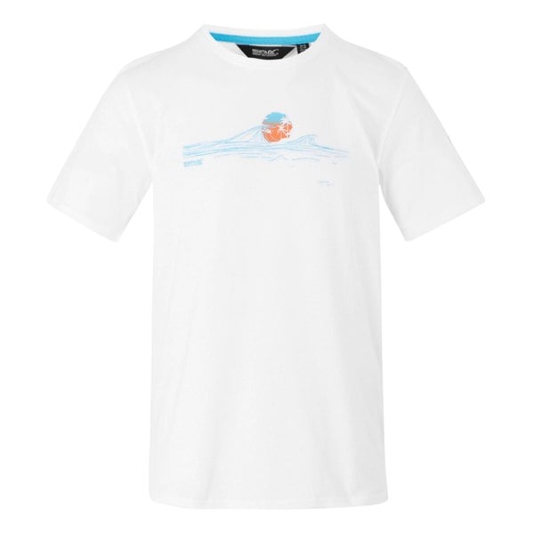 Regatta Mens Cline IX Sea Wave T-Shirt - White