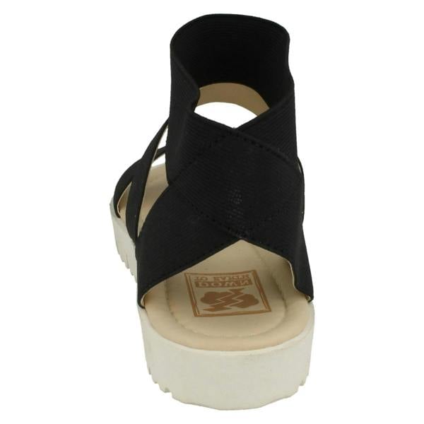 Down to Earth Ladies Down To Earth Elasticated Flat Sandals