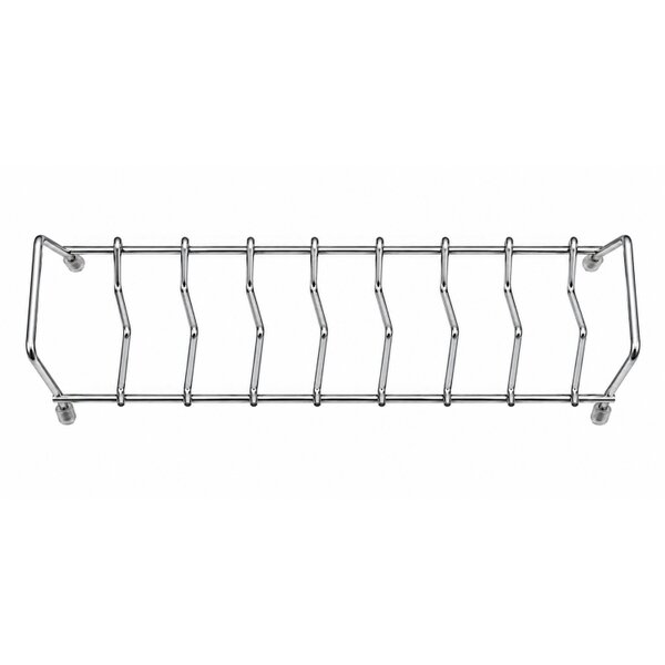 Dyzi Stainless Steel Dish Rack 7 Slot Plate Lid Kitchen Organiser Silver