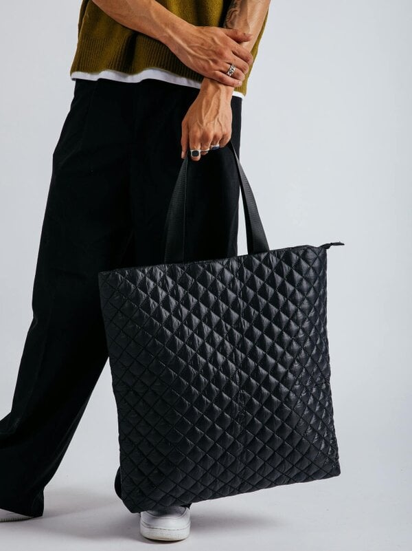 SVNX Nylon Quilted Tote Bag