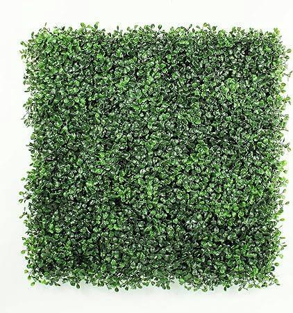 HYGRAD BUILT TO SURVIVE Artificial Boxwood Hedge Panels 50×50cm – Green Wall Screening, Pack of 12 | HYGRAD®