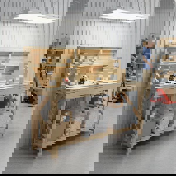 Arbor Garden Solutions Acorn Wooden Workbench With Back Panel