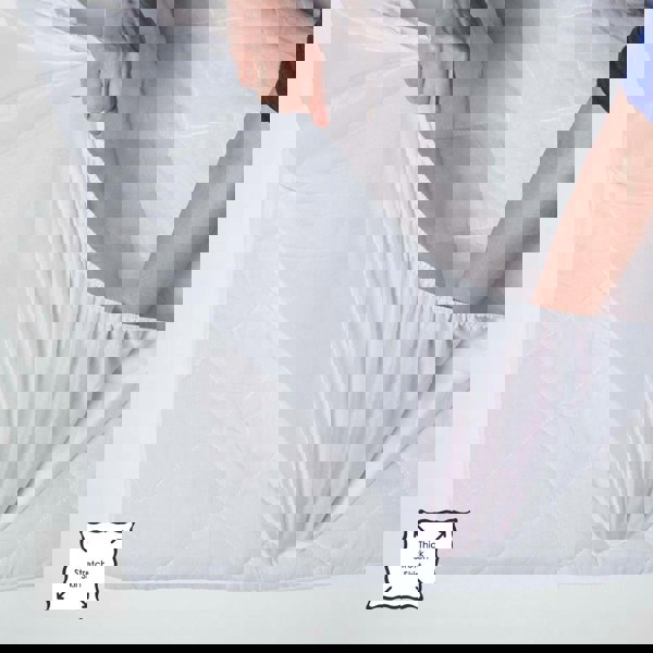 HOMESCAPES Quilted Mattress Protector