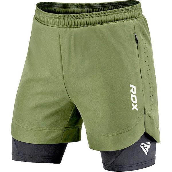 RDX Sports MMA SHORTS T16 ARMY GREEN/BLACK
