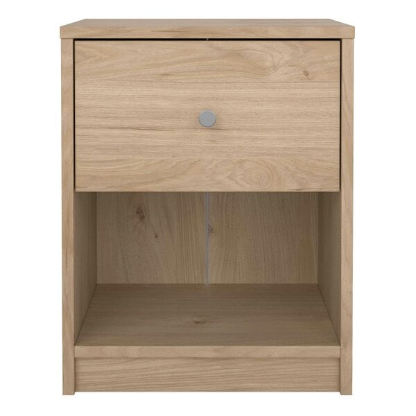 Wyld Haus Kaohsiung Hickory Oak Effect Bedside Table 1 Drawer