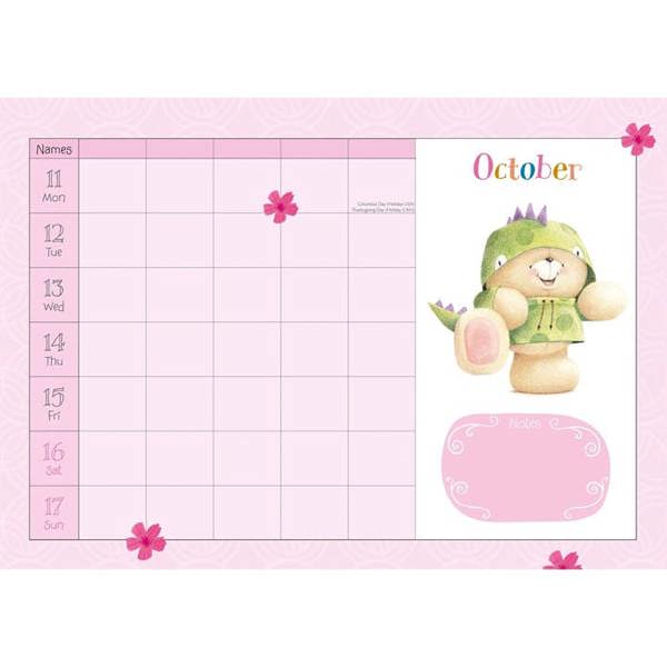 Forever Friends A4 Family Planner 2027, Family Planners, Month To View, Family, Gift