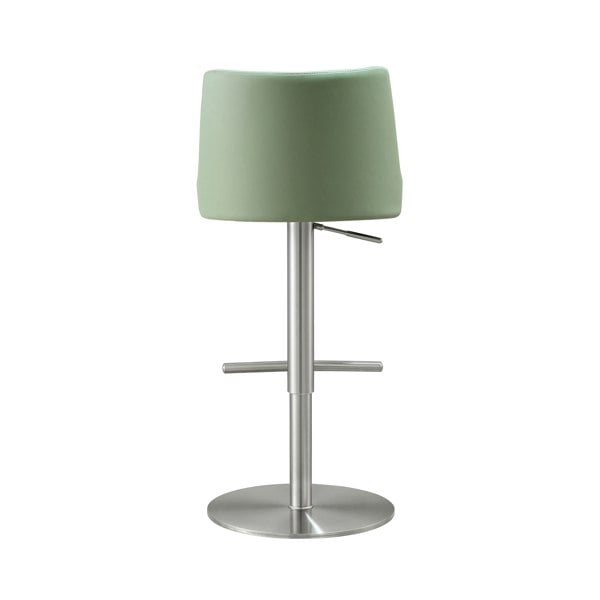 Furniture Edit Reagan Sea Foam Green and Silver Adjustable Bar Stool