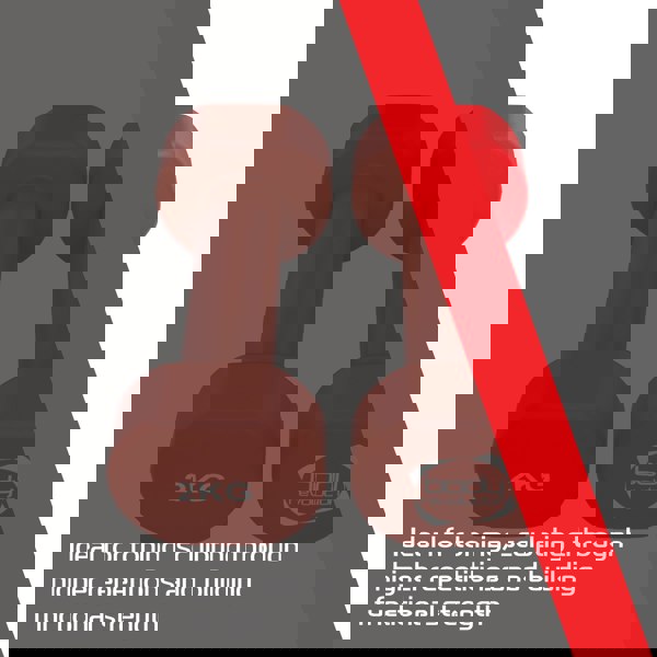 Body Revolution 2 x 2KG Neoprene dumbbells