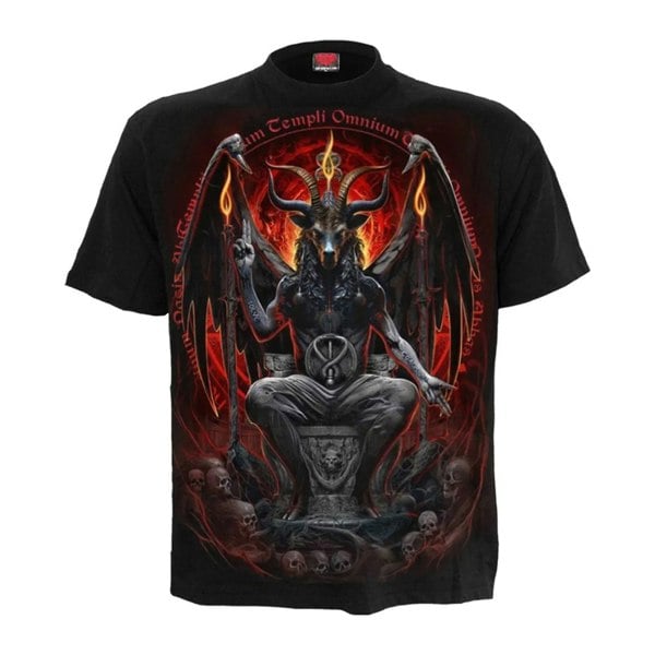 Spiral Direct Unisex Adult Baphomet T-Shirt - Black