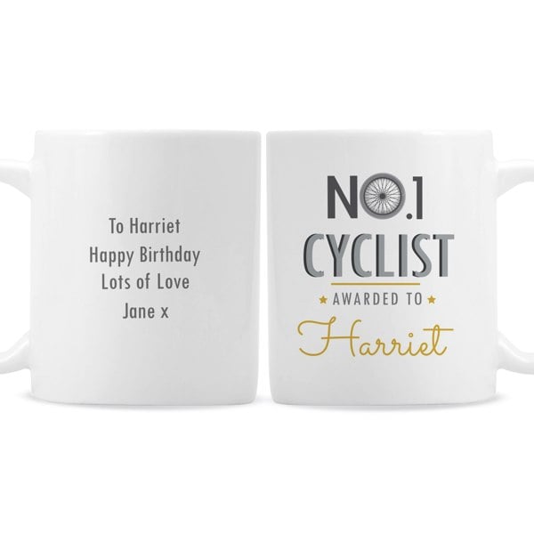 Personalised Memento Company Personalised No.1 Cyclist Mug