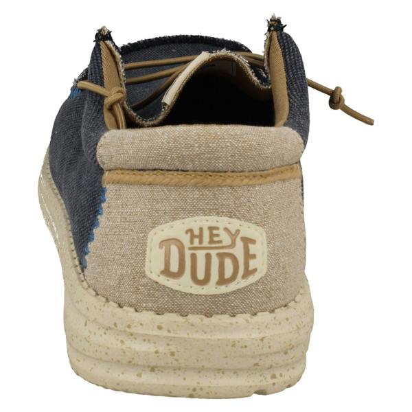 HEYDUDE Mens Hey Dude Slip On Deck Shoes Wally Coastline Jute
