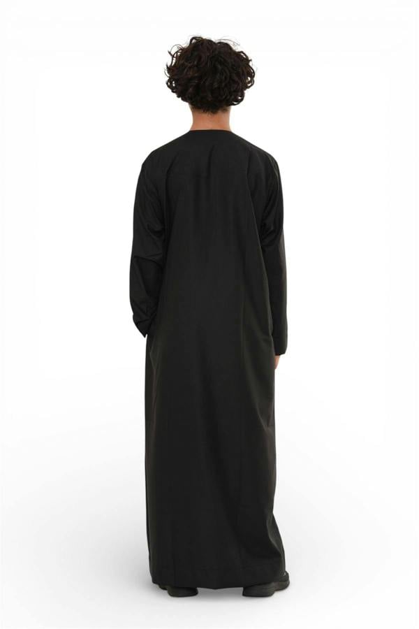 Infinity Leather Kids Boys Moroccan Embroidered Djellaba Islamic Jubba Robe Tassel Ramadan Thobe