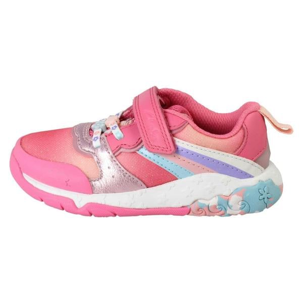 Clarks Girls Clarks Rainbow And Mermaid Tail Design Trainers Tidal Star