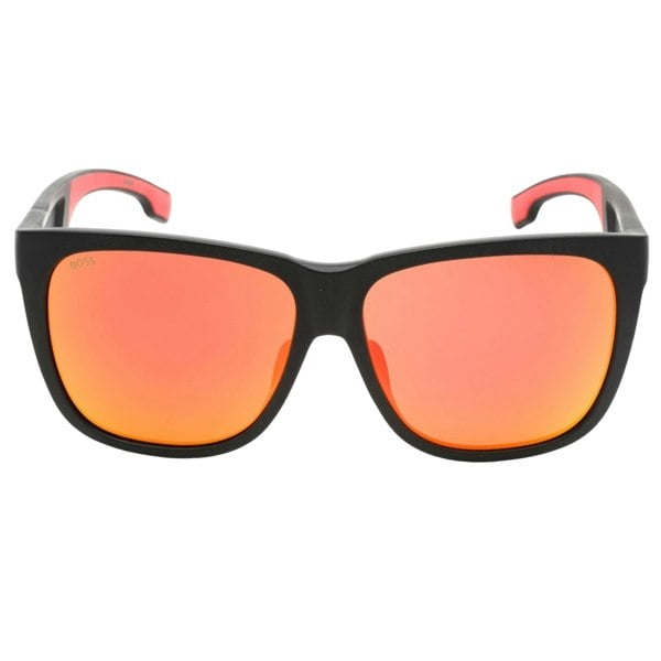 Hugo Boss Red Multilayer Lens Black Sunglasses