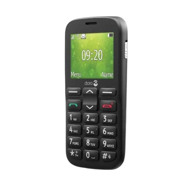 Doro 1380 2G Black Dual SIM Feature Phone with Large Buttons 