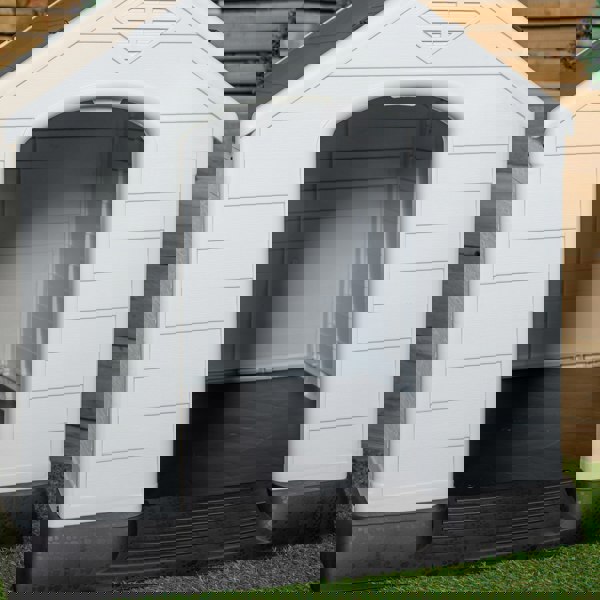 Samuel Alexander 82 x 76cm Samuel Alexander Small Outdoor Plastic Dog House with Raised Bed