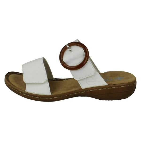 Rieker Ladies Rieker Slip On Adjustable Strap Summer Mules 60894