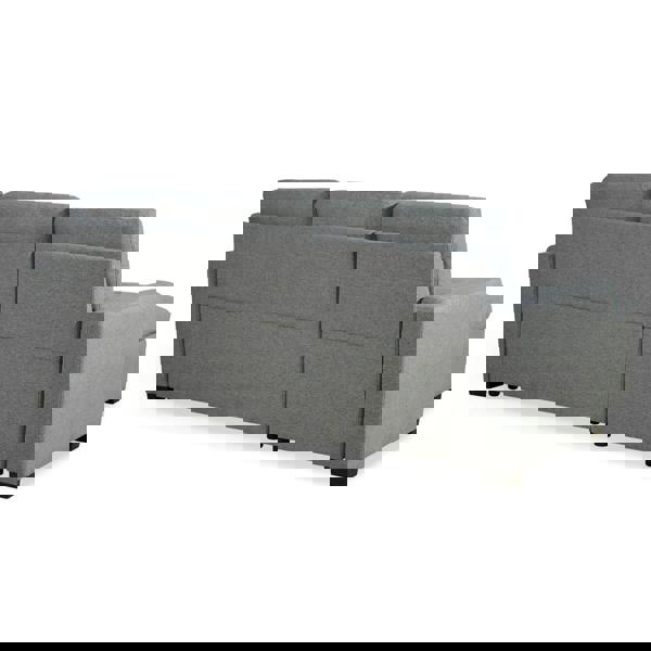 Furnishings For Less Arden Grey 3 Seater L Shaped Universal Sofa Bed With Storage Living Room