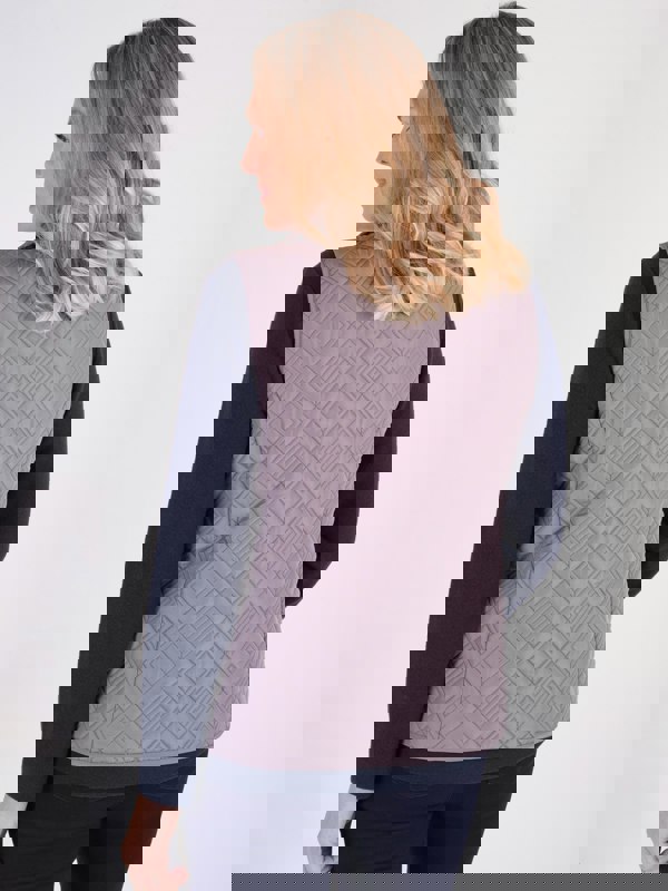 PennyPlain Diamond Quilt Gilet - Mink