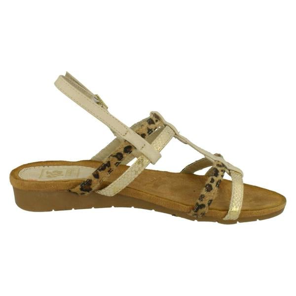 Down to Earth Ladies Down To Earth T Bar Slingback Sandals