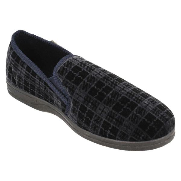 Rosebank Mens Rosebank Twin Gusset Indoor Slippers Jack