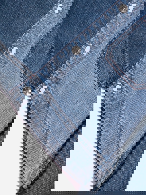 DL1961 Girls Manning Blocked Jacket in Blue