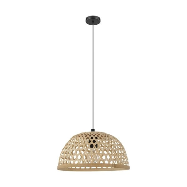 Hanging Ceiling Pendant Light Wicker Bowl 1 x 40W E27 Hallway Feature Lamp Loops