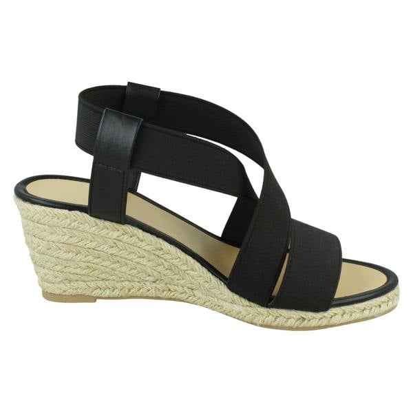 Spot On Ladies Spot On Mid Wedge Sandals F2296