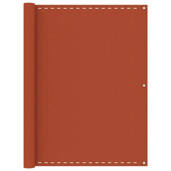 Berkfield Balcony Screen Orange 120x500 cm HDPE