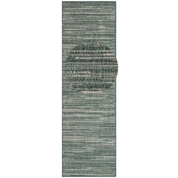 Mèlange Reversible Indoor & Outdoor Green Rug