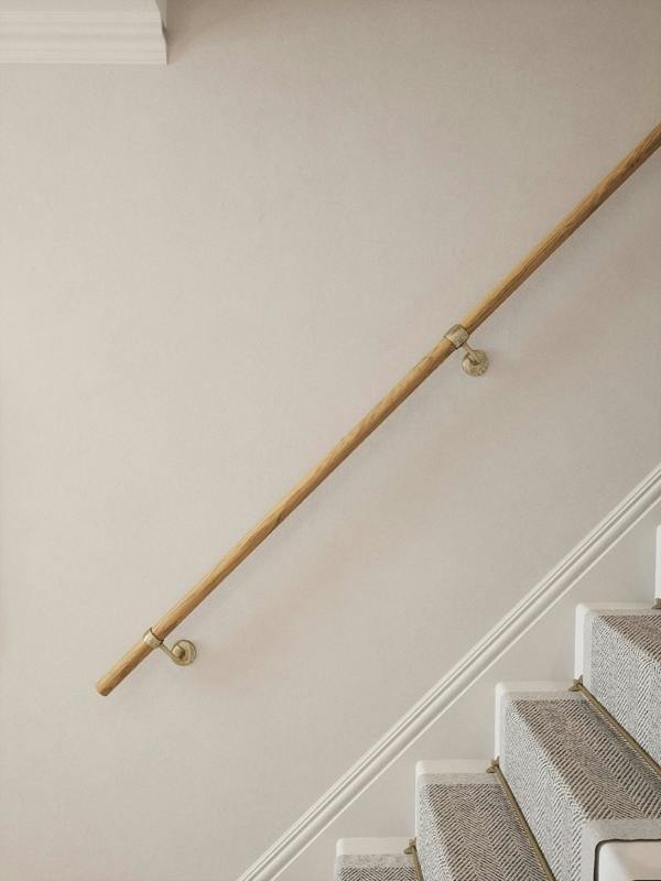 Handrails Direct Packwood Light Oak Straight Flight Handrail