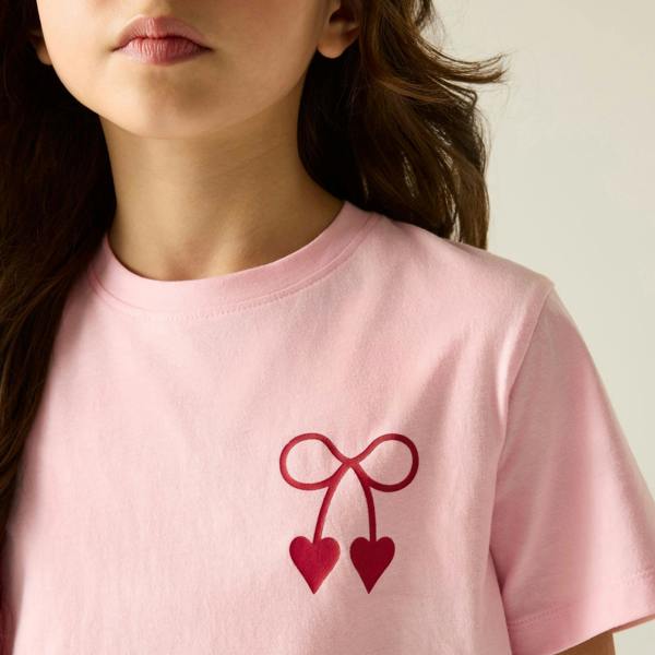 Regatta Girls Cath Kidston Back Print T-Shirt - Light Rose Pink - 