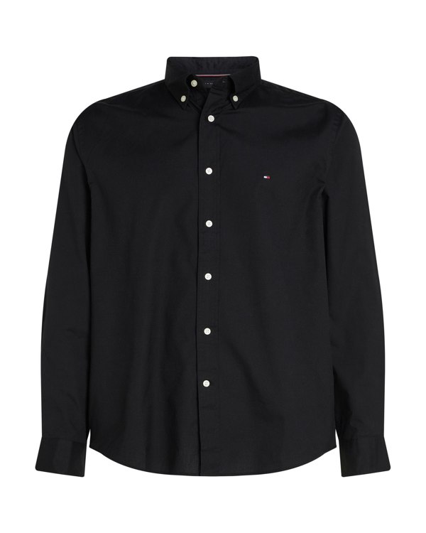 Tommy Hilfiger Core Flex Poplin Mens Long Sleeve Shirt - Black