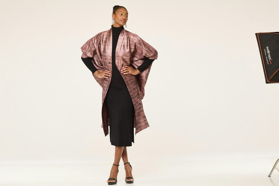 Lioness by TF Sand Storm Midi Kimono Jacket - Rose