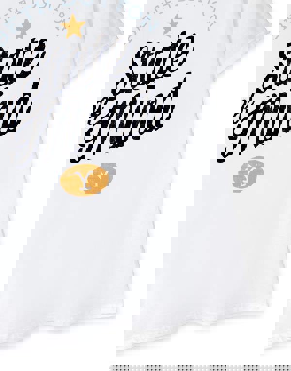 Yellowstone Womens White Beth Dutton State Of Mind Short Sleeved T-Shirt