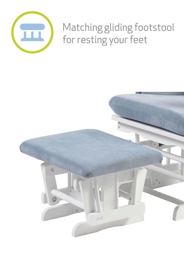 Kub Chatsworth Nursing Chair and Footstool