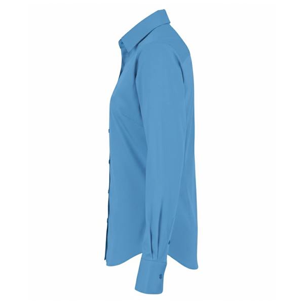 Premier Womens/Ladies Poplin Long-Sleeved Blouse - Sapphire