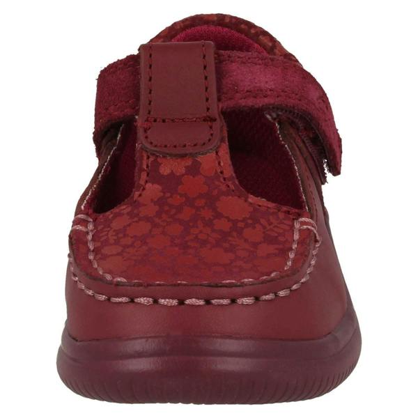 Clarks Girls Clarks Polka Dot Detailed T-Bar Shoes Cloud Rosa T