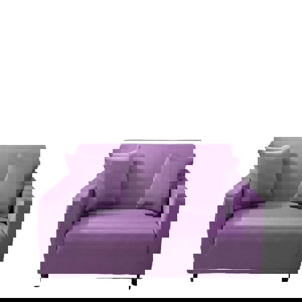 Anyhouz Anyseat 2 Seater Sofa Cover Plain Purple Style and Protection For Living Room Sofa Chair Elastic Stretchable Slipcover