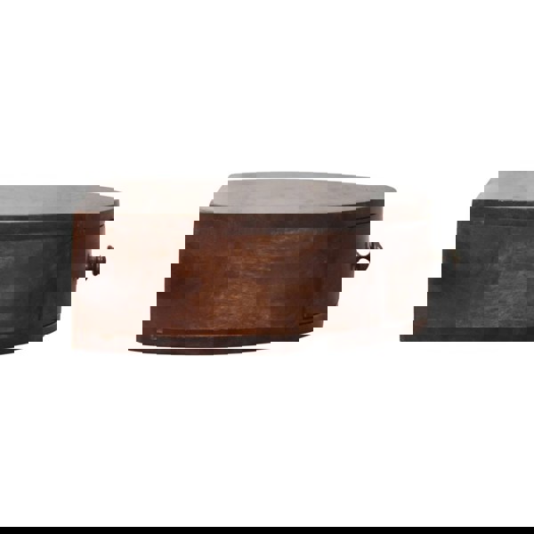 Artisan Furniture Solid Wood Honey Caramel Wall Mounted Rounded Bedside Table