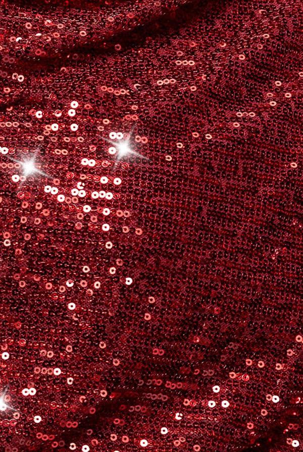 Sequin Cowl Maxi Dress - Wine DR4051P