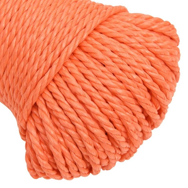 Berkfield Work Rope Orange 6 mm 250 m Polypropylene